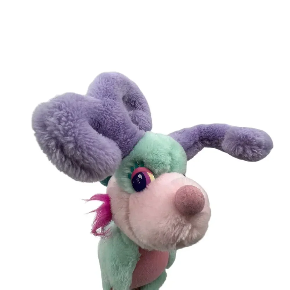 Hooks by Mattel Vintage Plush Stuffed Animal Deer 1987 Mint Green Curved Legs
